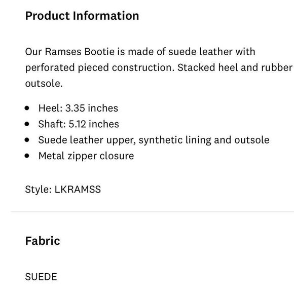 Lucky Brand RAMSES Black Suede Leather Laser Cut PointedToe Zipper Ankle Boots - Picture 3 of 16